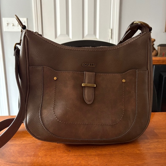 Rossetti Handbags - Rosetti Handbag/Crossbody Bag Brown Faux Leather, Excellent Condition